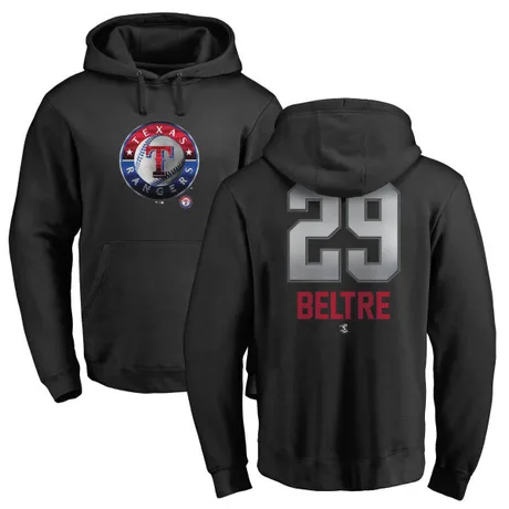 Men's Adrian Beltre Black Midnight Mascot Pullover Hoodie