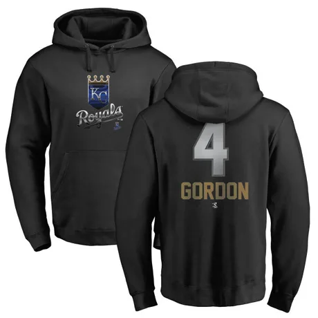 Men's Alex Gordon Black Midnight Mascot Pullover Hoodie