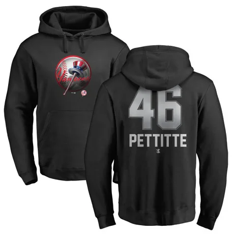 Men's Andy Pettitte Black Midnight Mascot Pullover Hoodie