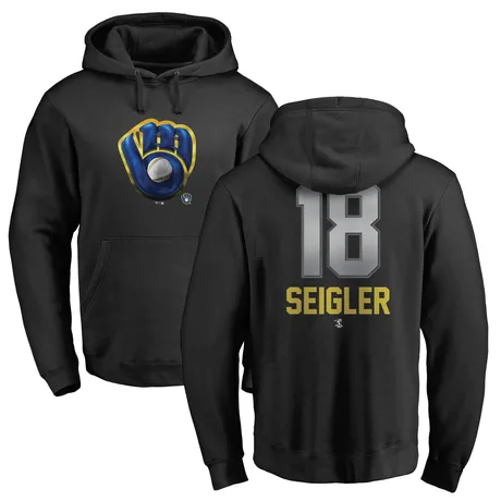 Men's Anthony Seigler Black Midnight Mascot Pullover Hoodie