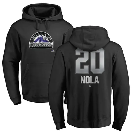 Men's Austin Nola Black Midnight Mascot Pullover Hoodie