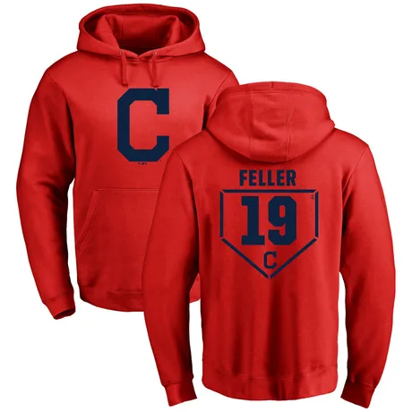 Men's Bob Feller Red RBI Pullover Hoodie