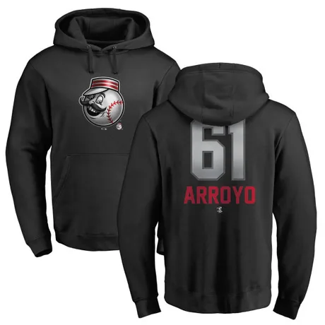 Men's Bronson Arroyo Black Midnight Mascot Pullover Hoodie
