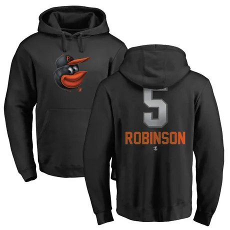 Men's Brooks Robinson Black Midnight Mascot Pullover Hoodie