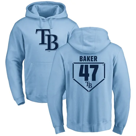 Men's Bryan Baker Light Blue RBI Pullover Hoodie