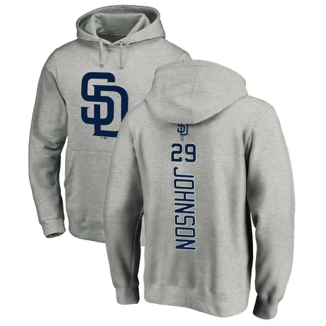 Men's Bryce Johnson Ash Backer Pullover Hoodie