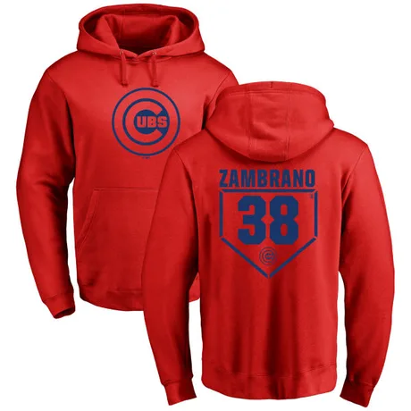 Men's Carlos Zambrano Red RBI Pullover Hoodie