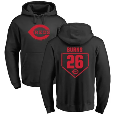 Men's Chase Burns Black RBI Pullover Hoodie