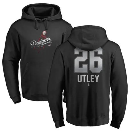 Men's Chase Utley Black Midnight Mascot Pullover Hoodie