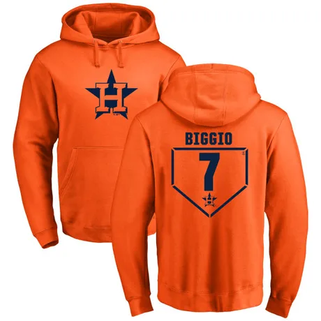 Men's Craig Biggio Orange RBI Pullover Hoodie