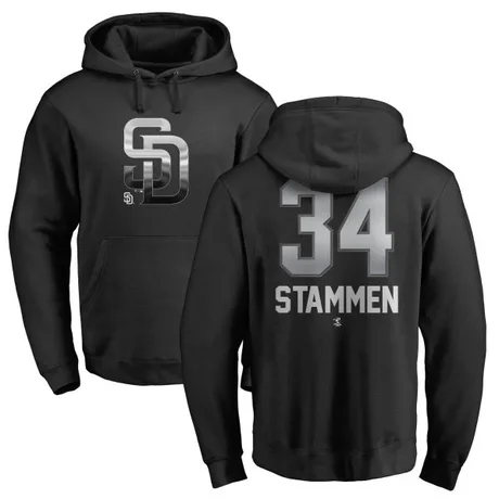 Men's Craig Stammen Black Midnight Mascot Pullover Hoodie