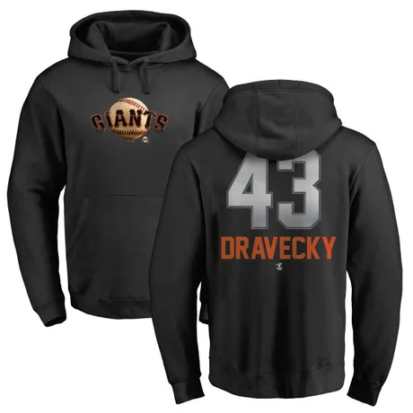 Men's Dave Dravecky Black Midnight Mascot Pullover Hoodie