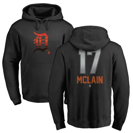 Men's Denny McLain Black Midnight Mascot Pullover Hoodie