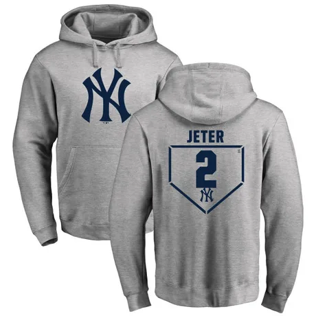 Men's Derek Jeter Gray RBI Pullover HoodieHeathered