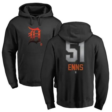 Men's Dietrich Enns Black Midnight Mascot Pullover Hoodie