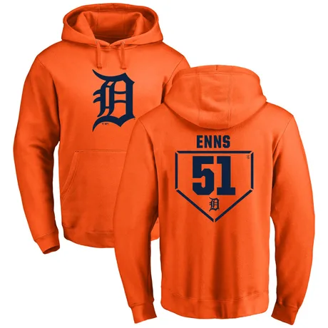 Men's Dietrich Enns Orange RBI Pullover Hoodie