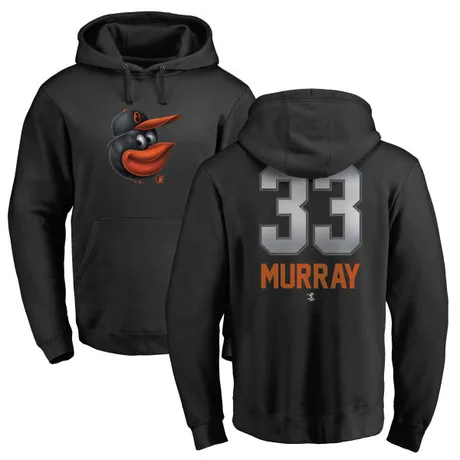 Men's Eddie Murray Black Midnight Mascot Pullover Hoodie