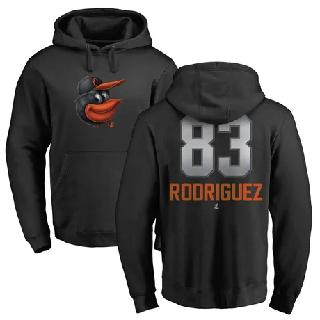 Men's Elvin Rodriguez Black Midnight Mascot Pullover Hoodie