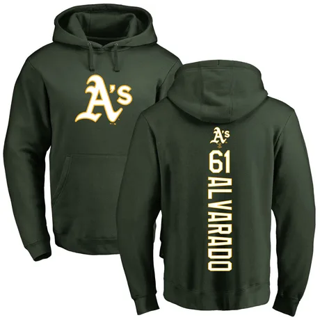 Men's Elvis Alvarado Green Backer Pullover Hoodie