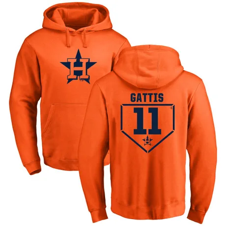 Men's Evan Gattis Orange RBI Pullover Hoodie