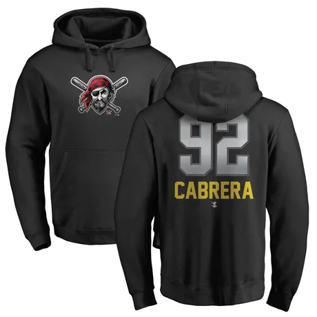 Men's Genesis Cabrera Black Midnight Mascot Pullover Hoodie