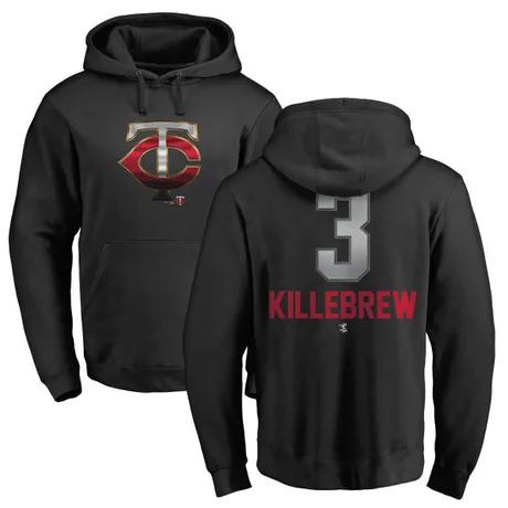 Men's Harmon Killebrew Black Midnight Mascot Pullover Hoodie