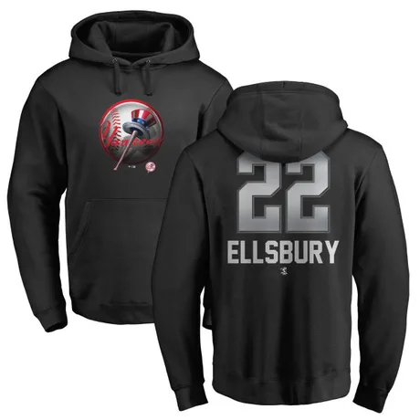 Men's Jacoby Ellsbury Black Midnight Mascot Pullover Hoodie