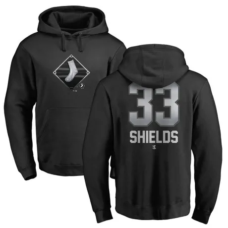 Men's James Shields Black Midnight Mascot Pullover Hoodie