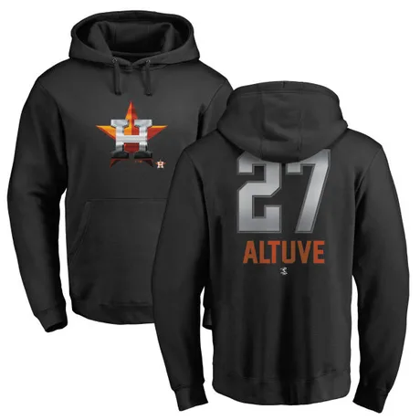 Men's Jose Altuve Black Midnight Mascot Pullover Hoodie