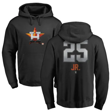 Men's Jose Cruz Jr. Black Midnight Mascot Pullover Hoodie