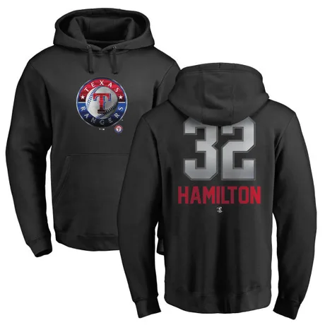 Men's Josh Hamilton Black Midnight Mascot Pullover Hoodie