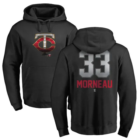 Men's Justin Morneau Black Midnight Mascot Pullover Hoodie