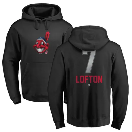 Men's Kenny Lofton Black Midnight Mascot Pullover Hoodie