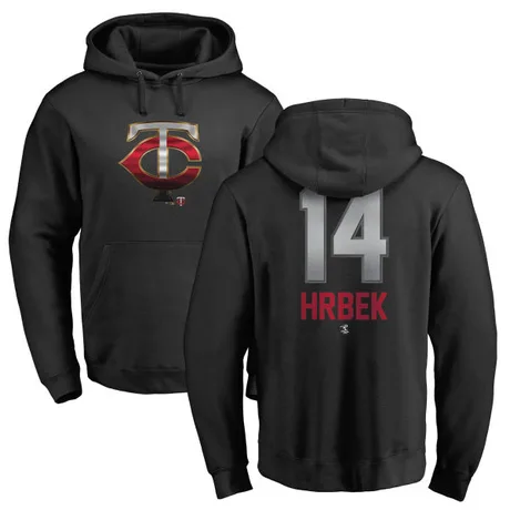 Men's Kent Hrbek Black Midnight Mascot Pullover Hoodie