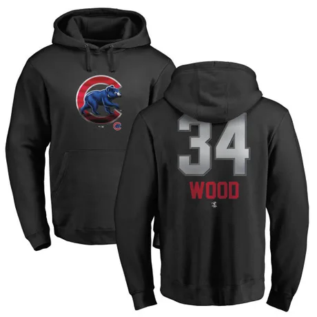 Men's Kerry Wood Black Midnight Mascot Pullover Hoodie
