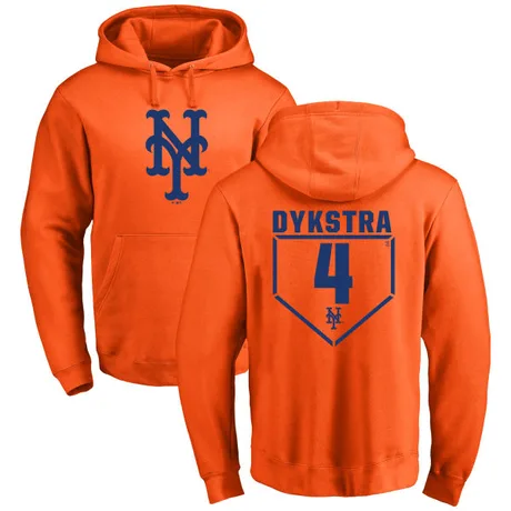 Men's Lenny Dykstra Orange RBI Pullover Hoodie