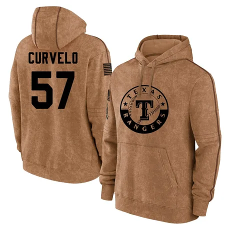 Men's Luis Curvelo Brown 2023 Salute to Service Club Pullover Hoodie