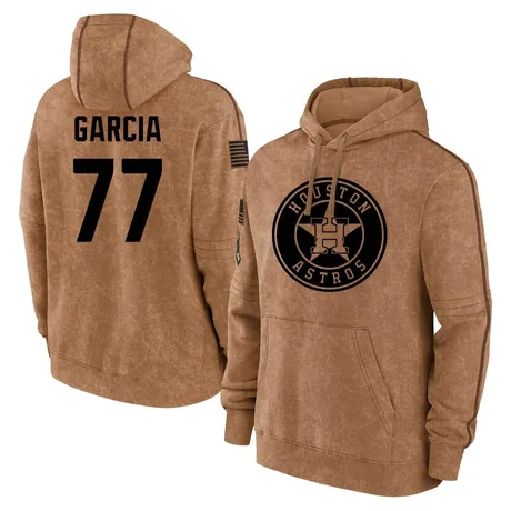 Men's Luis Garcia Brown 2023 Salute to Service Club Pullover Hoodie