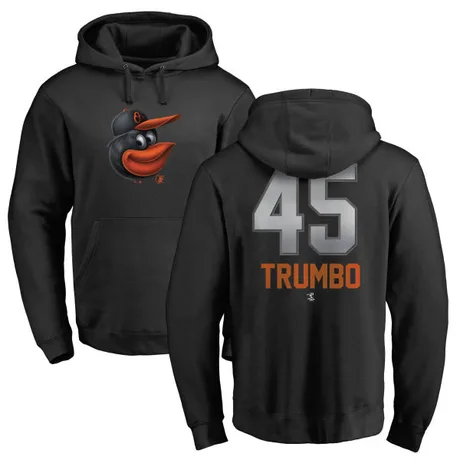 Men's Mark Trumbo Black Midnight Mascot Pullover Hoodie