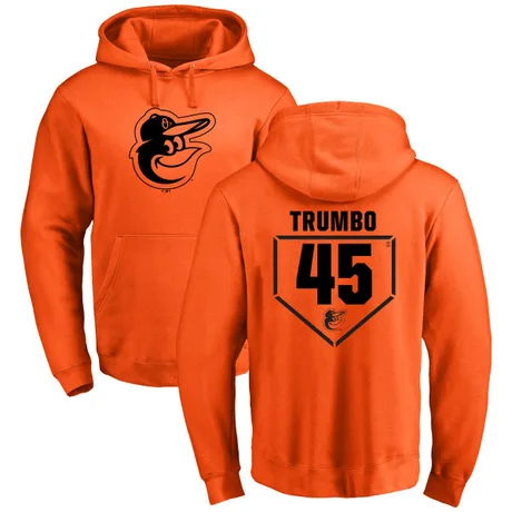 Men's Mark Trumbo Orange RBI Pullover Hoodie