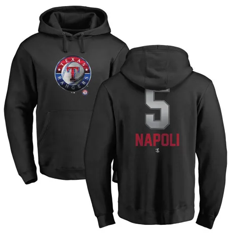 Men's Mike Napoli Black Midnight Mascot Pullover Hoodie