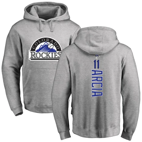 Men's Orlando Arcia Ash Backer Pullover Hoodie