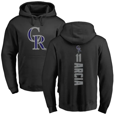 Men's Orlando Arcia Black Backer Pullover Hoodie