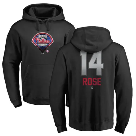 Men's Pete Rose Black Midnight Mascot Pullover Hoodie