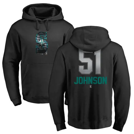 Men's Randy Johnson Black Midnight Mascot Pullover Hoodie