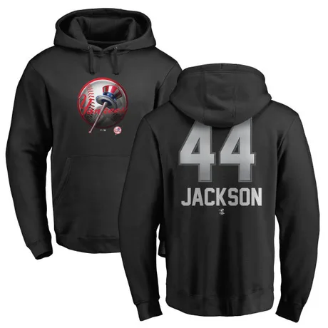 Men's Reggie Jackson Black Midnight Mascot Pullover Hoodie