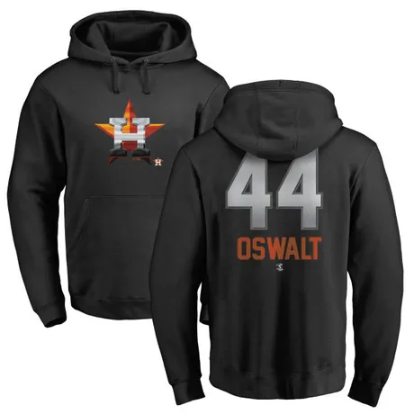 Men's Roy Oswalt Black Midnight Mascot Pullover Hoodie