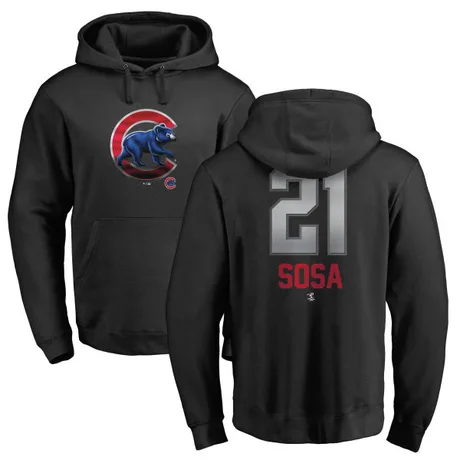 Men's Sammy Sosa Black Midnight Mascot Pullover Hoodie