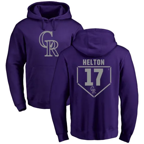 Men's Todd Helton Purple RBI Pullover Hoodie