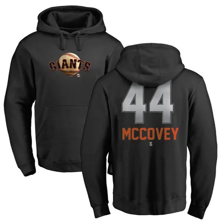 Men's Willie McCovey Black Midnight Mascot Pullover Hoodie